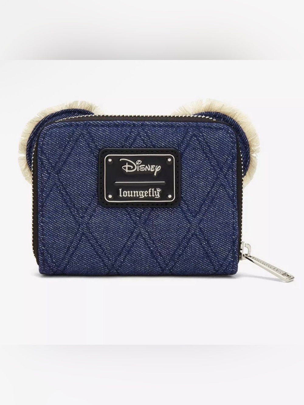 AuthenticNew Loungefly Disney Minnie Mouse Denim Quilted Wallet Brand New - Picture 3 of 4